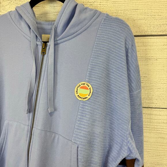 Rip Curl Women's Periwinkle Zip Up Hooded Soft Jacket Size Small - Picture 3 of 9